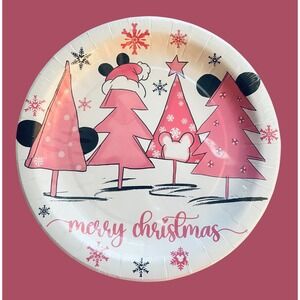 NEW Disney Christmas Paper‎ Plates & Napkins Mickey Mouse Holiday Party Decor